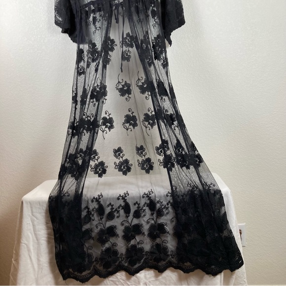 Onetheland Womens sz S Boho romantic feminine dark fairy goth Whimsigoth pinoire - Picture 6 of 9